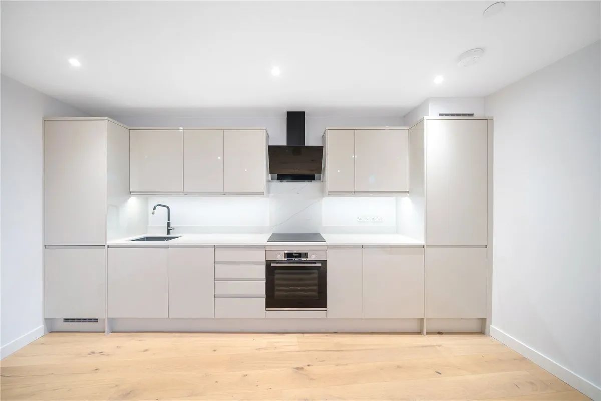 Open-plan kitchen and living space